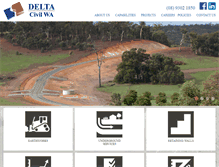 Tablet Screenshot of deltacivil.com.au
